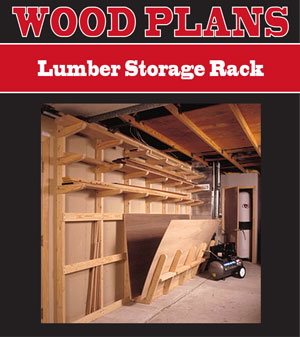 Lumber Storage Rack Woodworking Plan